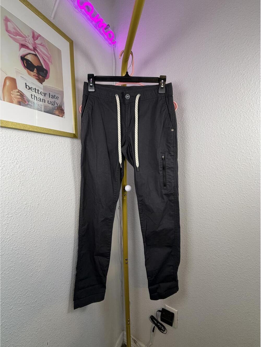 Vuori Ripstop Men's Charcoal Grey Jogger Pants Size XS EUC